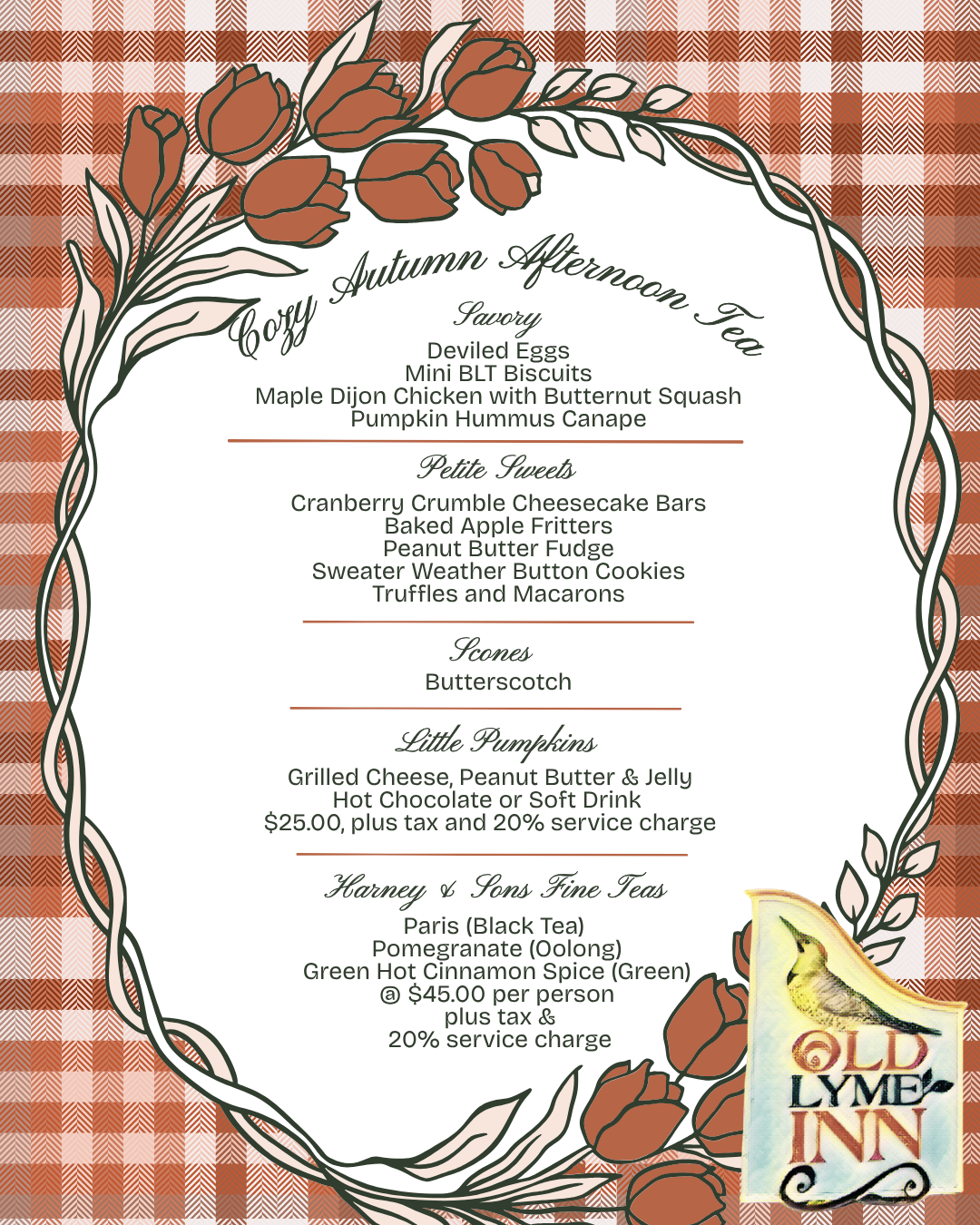 Cozy Autumn Tea Menu