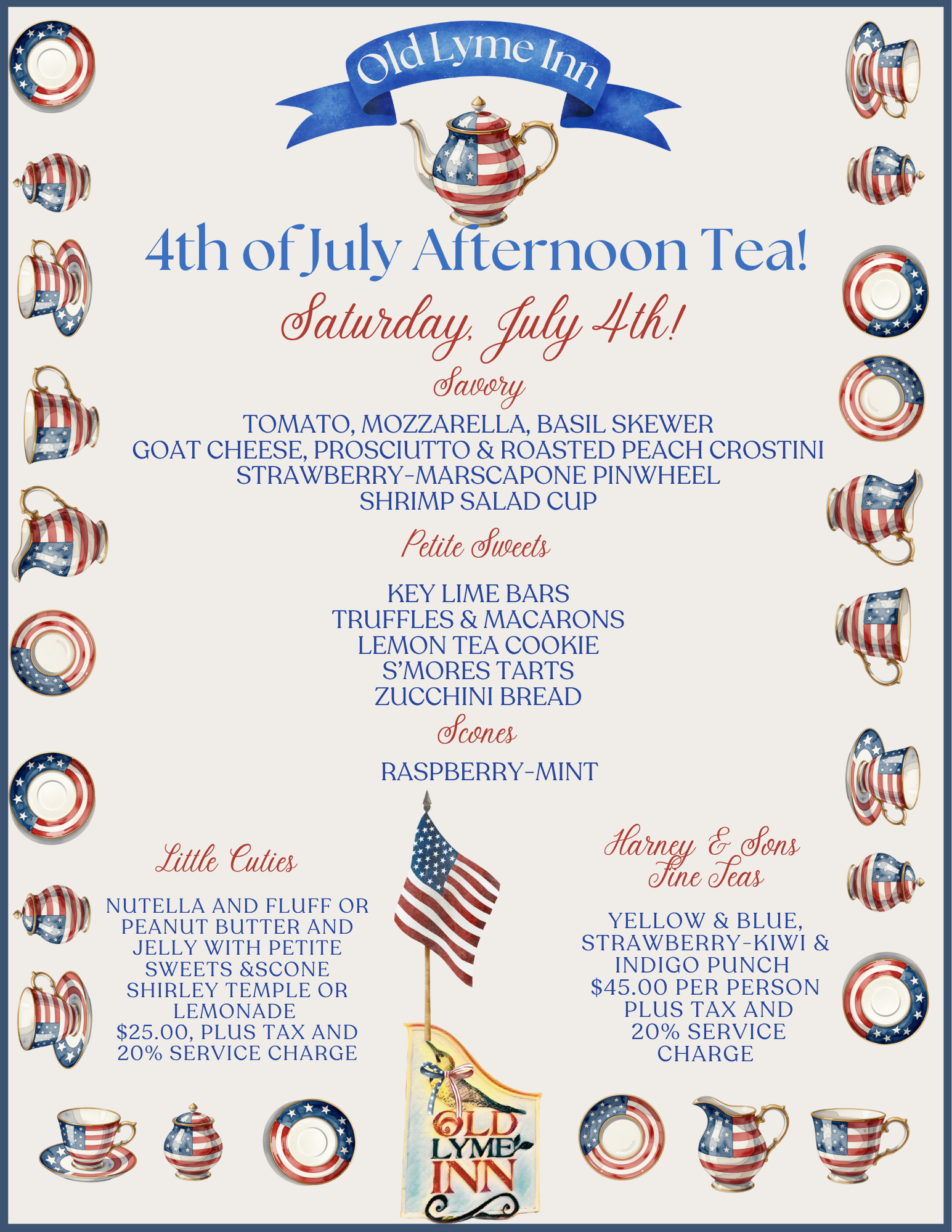 Afternoon Tea Menu