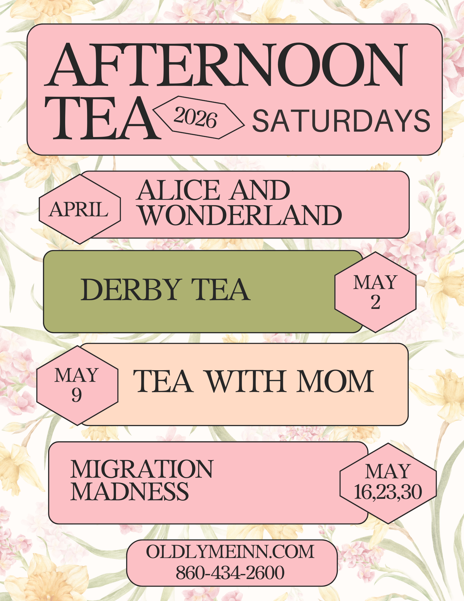 Tea Schedule