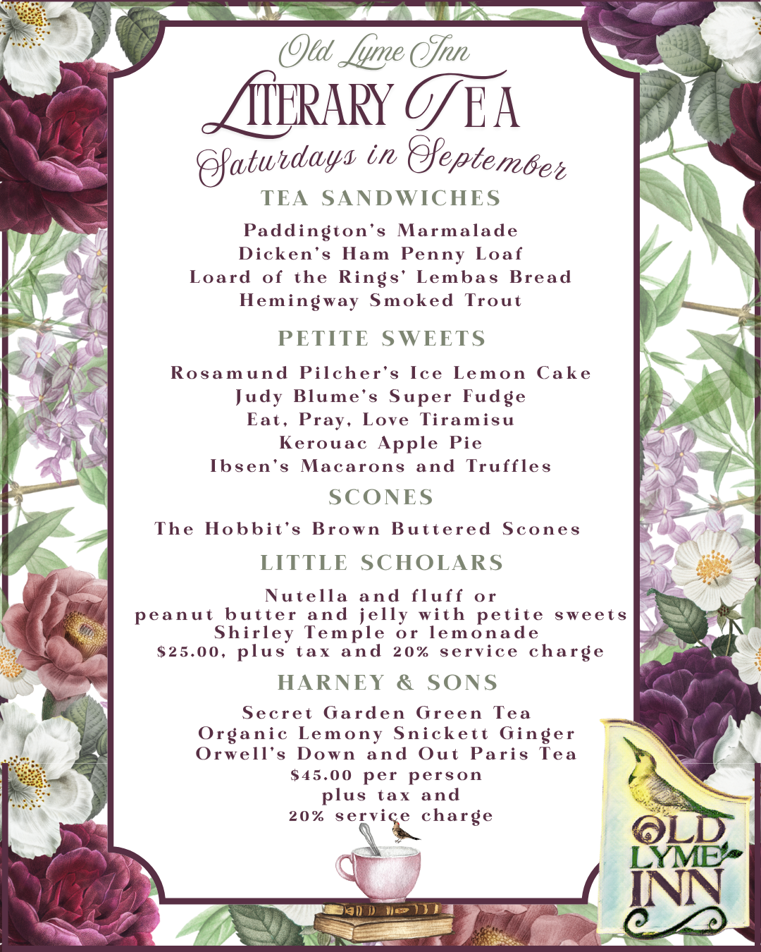 Literary Menu
