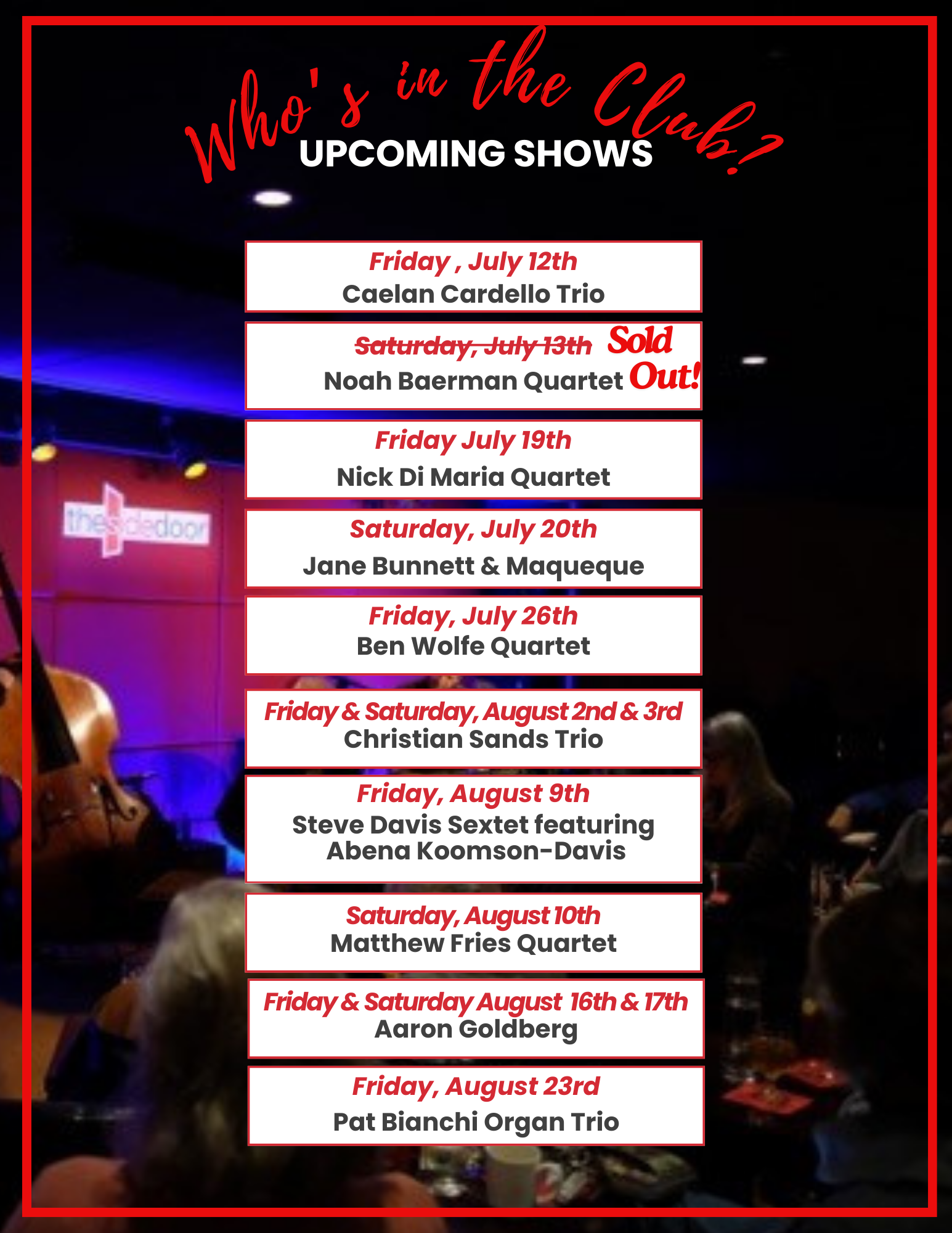 Old Lyme Inn in Old Lyme, Connecticut The Side Door Jazz Club