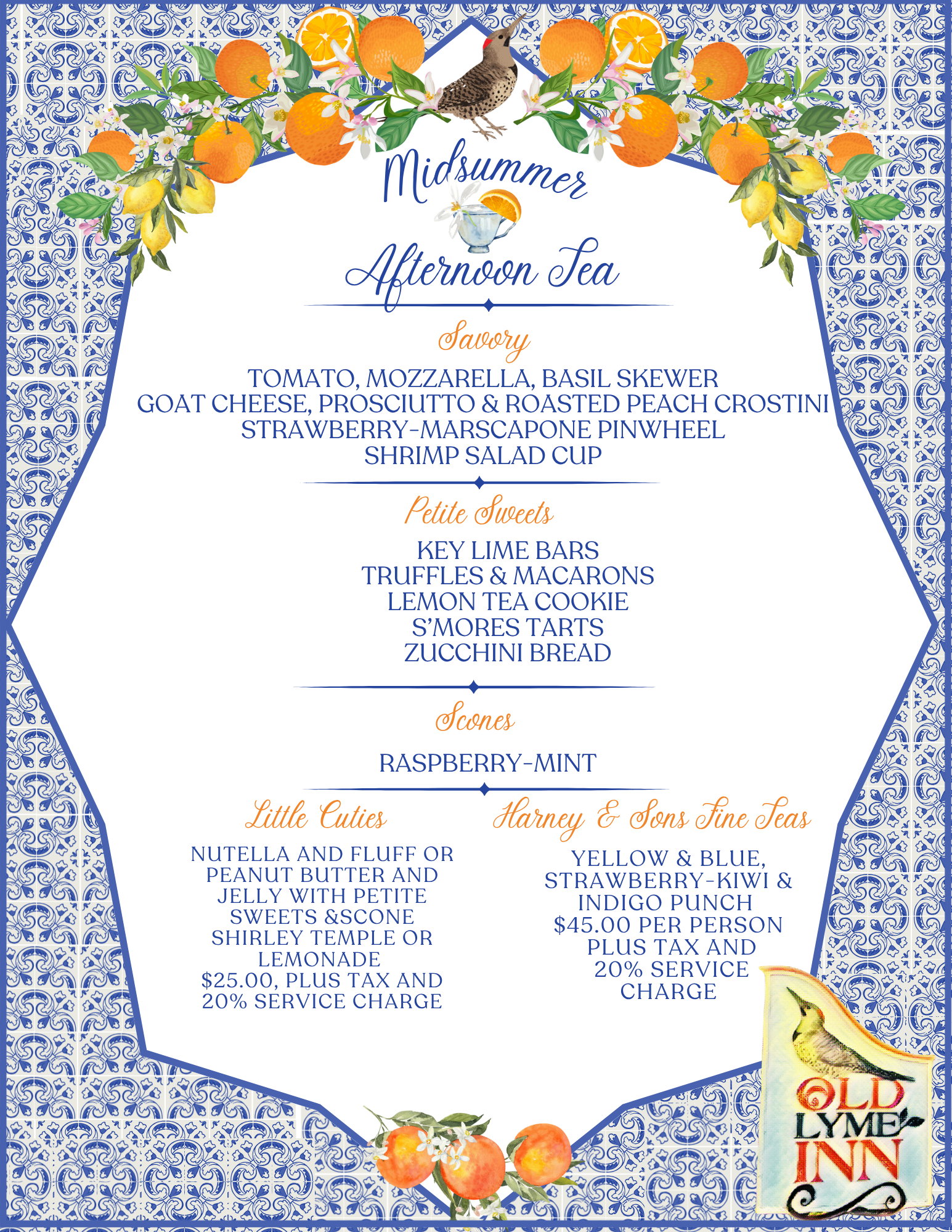 tea Menu 2026