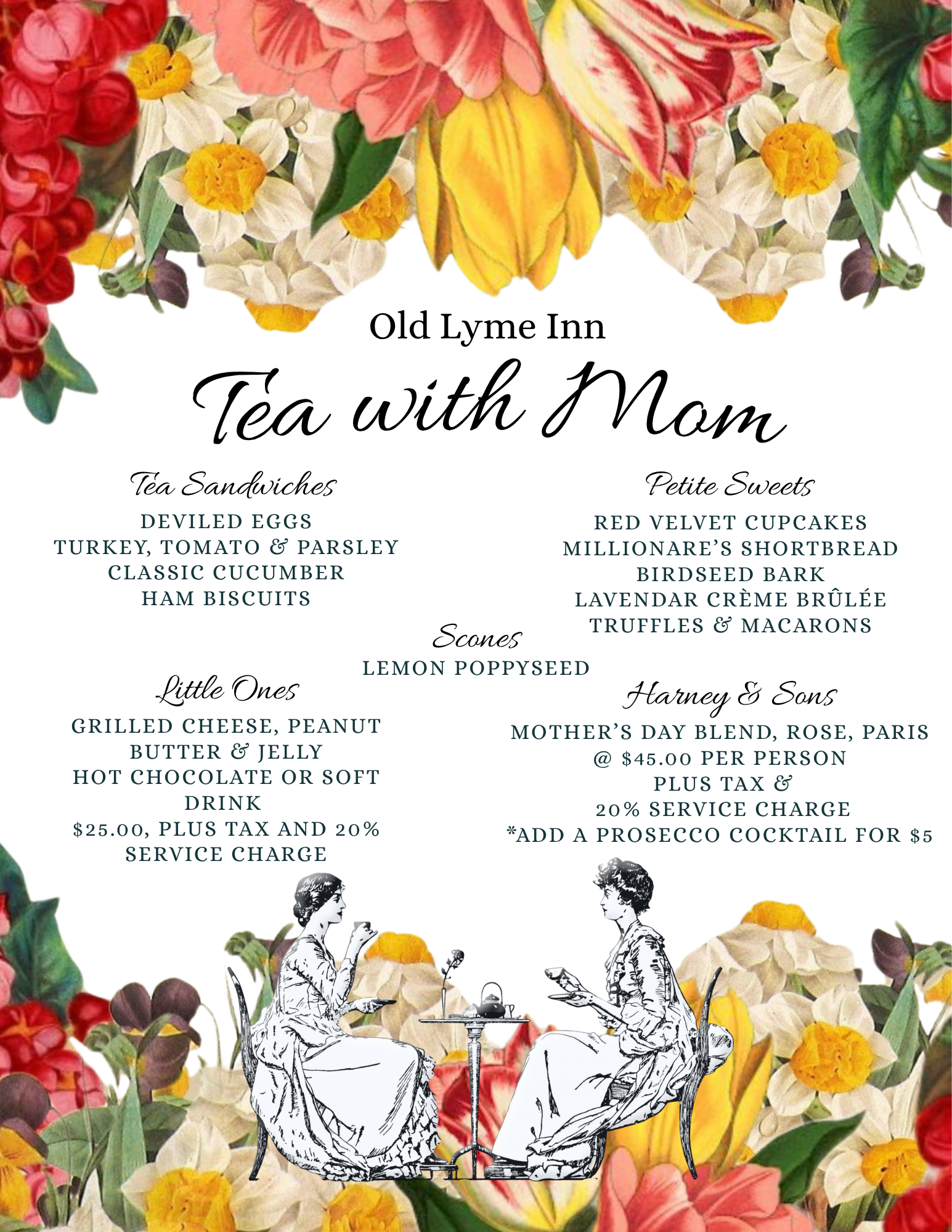 Tea with Mom Menu