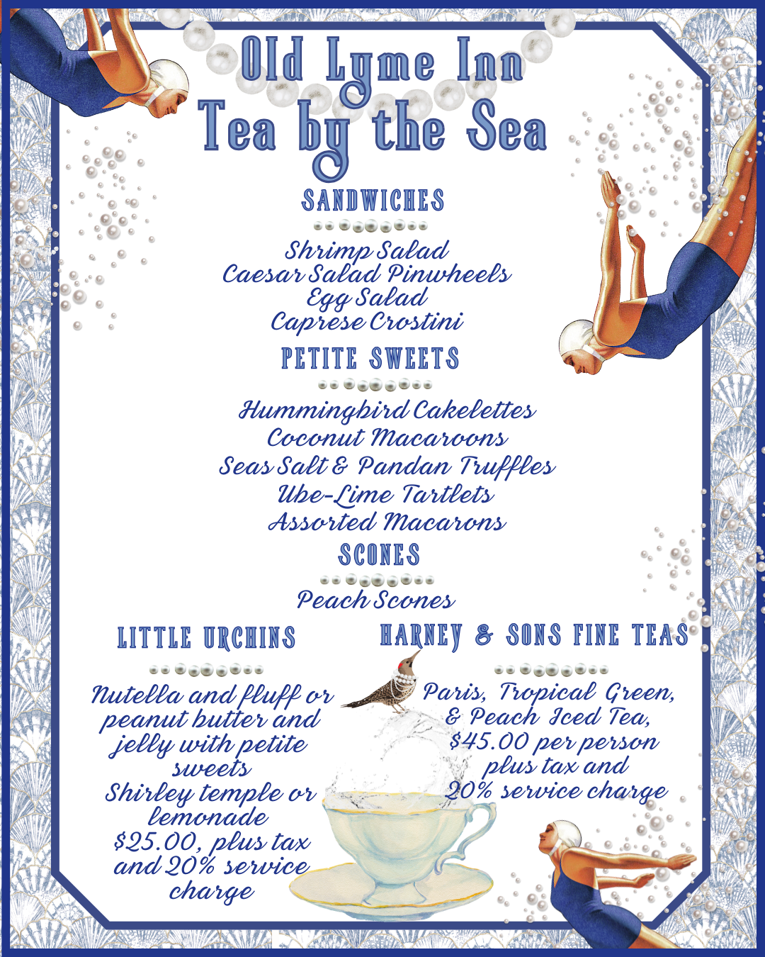 August Tea Menu 2025