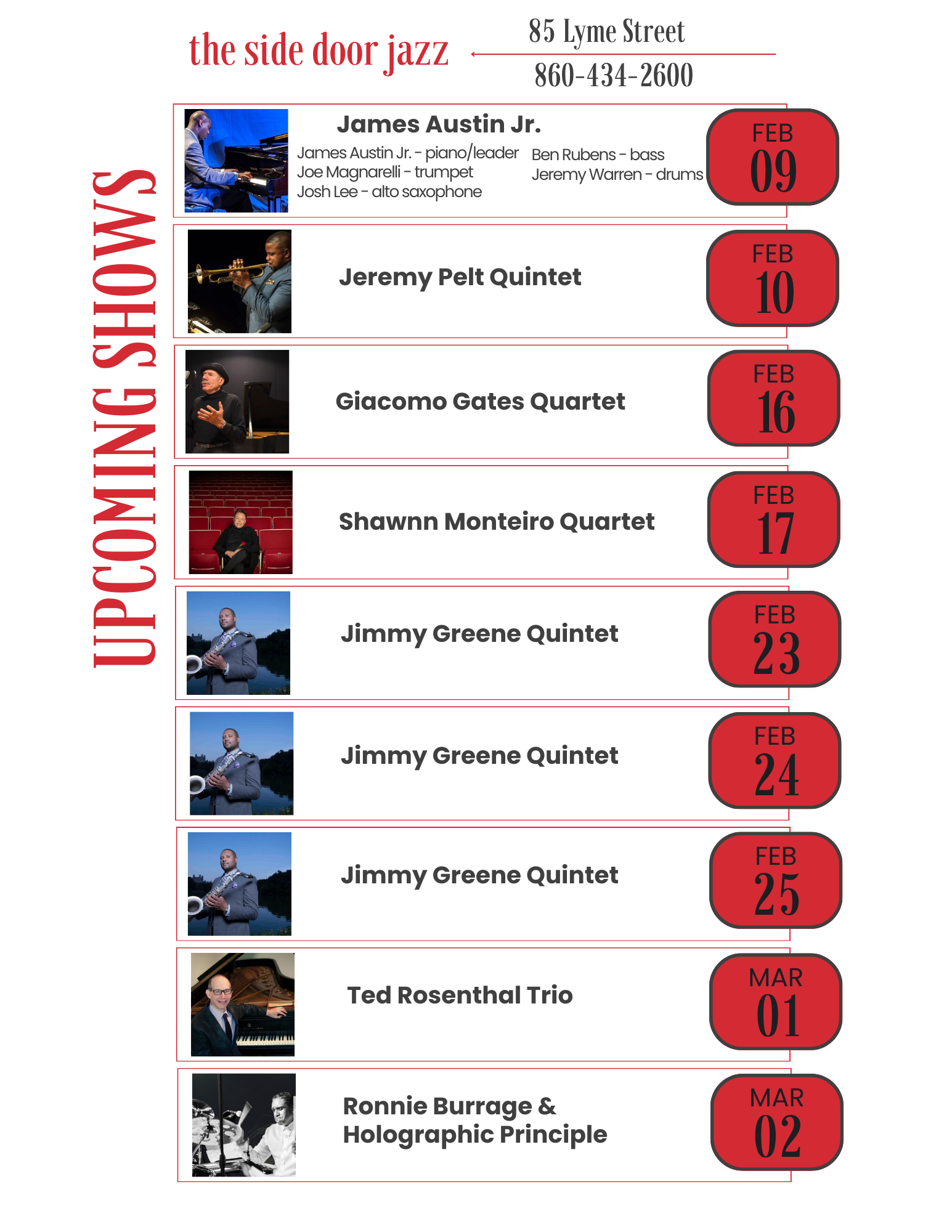 Old Lyme Inn in Old Lyme, Connecticut The Side Door Jazz Club